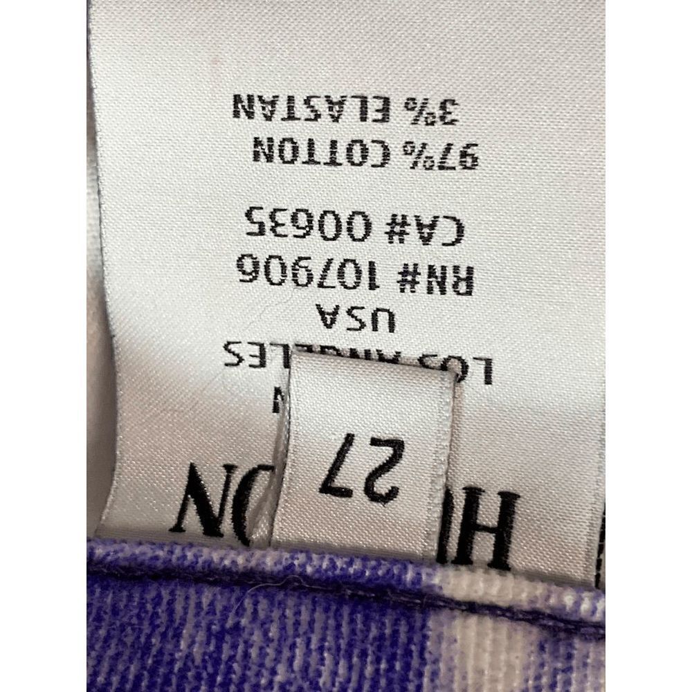 Hudson Women’s Nico Mid Rise Super Skinny Jeans Cotton Purple Galaxy Size 27 - Picture 7 of 9